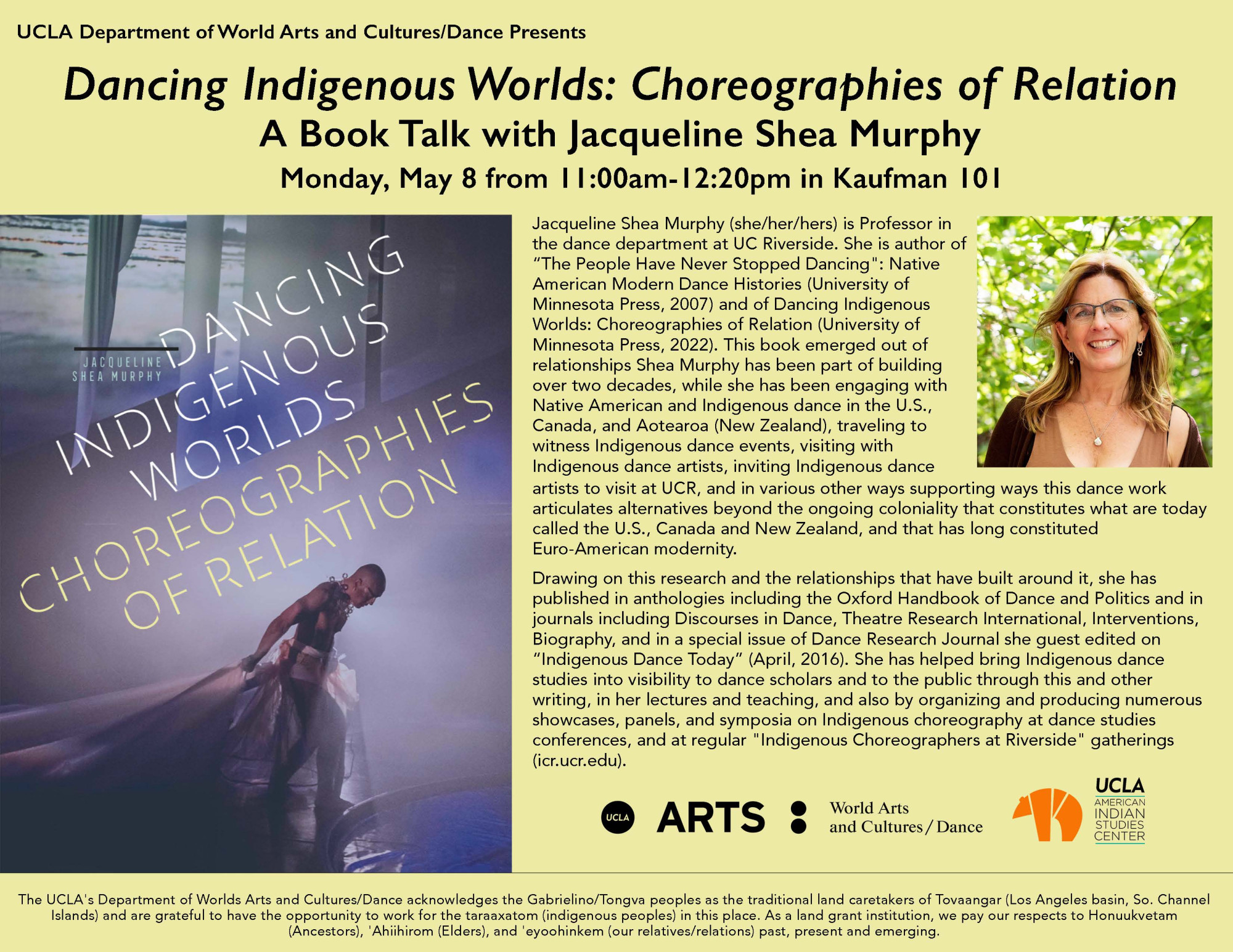 Dancing Indigenous Worlds: Choreographies of Relation A Book Talk with Jacqueline Shea Murphy